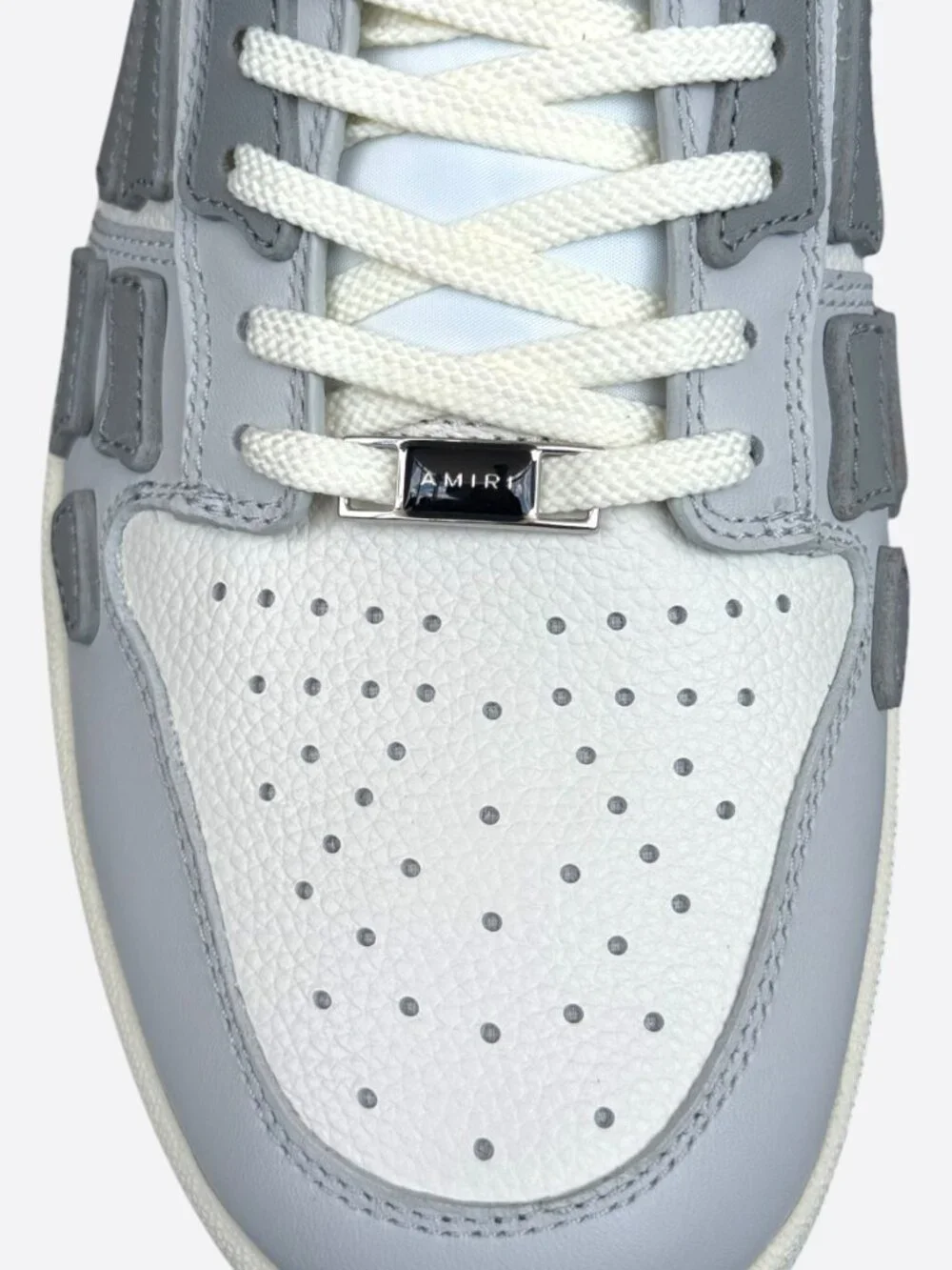 Amiri Grey & white Skel Low Top Sneakers